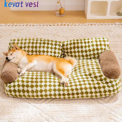 🐾 Luxury Dog & Cat Bed – Ultra-Soft, Cozy Sofa-Style Pet Nest for Winter Warmth 💤❄️