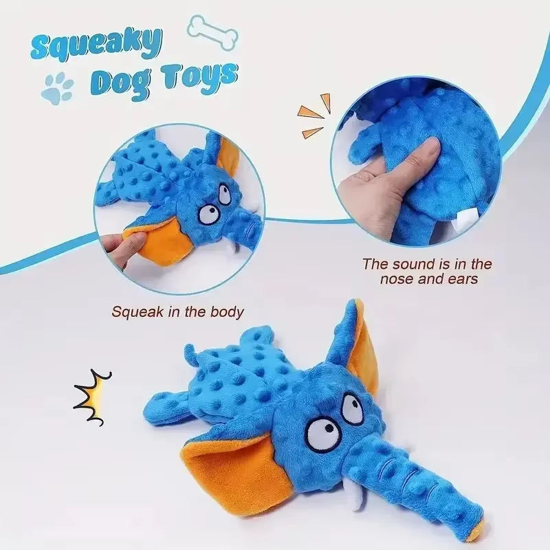 🧸 Durable Squeaky Plush Dog Toy – Fun & Chew-Friendly for All Dogs 🐾🎉 Select your fav ChewAnimal