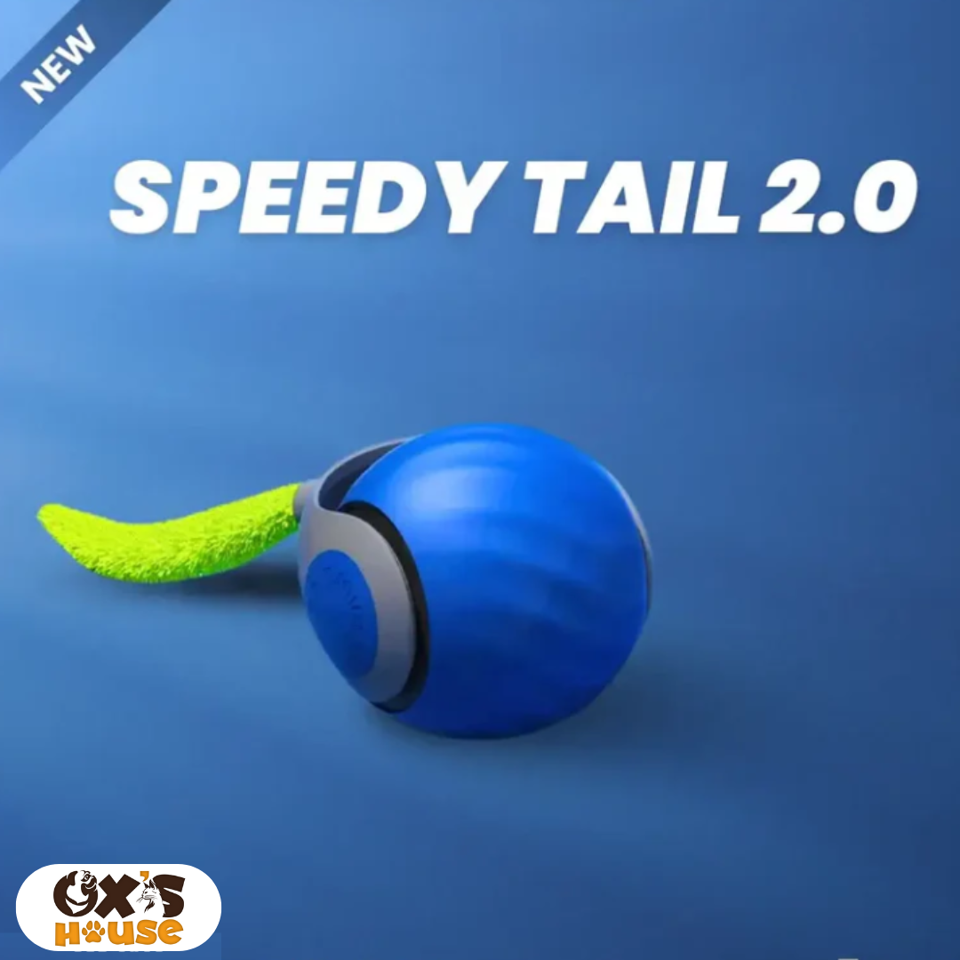 🐾 SPEEDY TAIL 2.0 – Smart Cat Toy, Interactive Electric Rolling Ball 🎉🐱