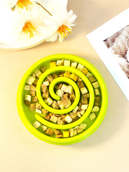 🐾 Fun Swirl Slow Feeder Bowl – Healthy Eating for Small & Medium Dogs - A Pet Lick Slow Food Bowl 🐶🍲