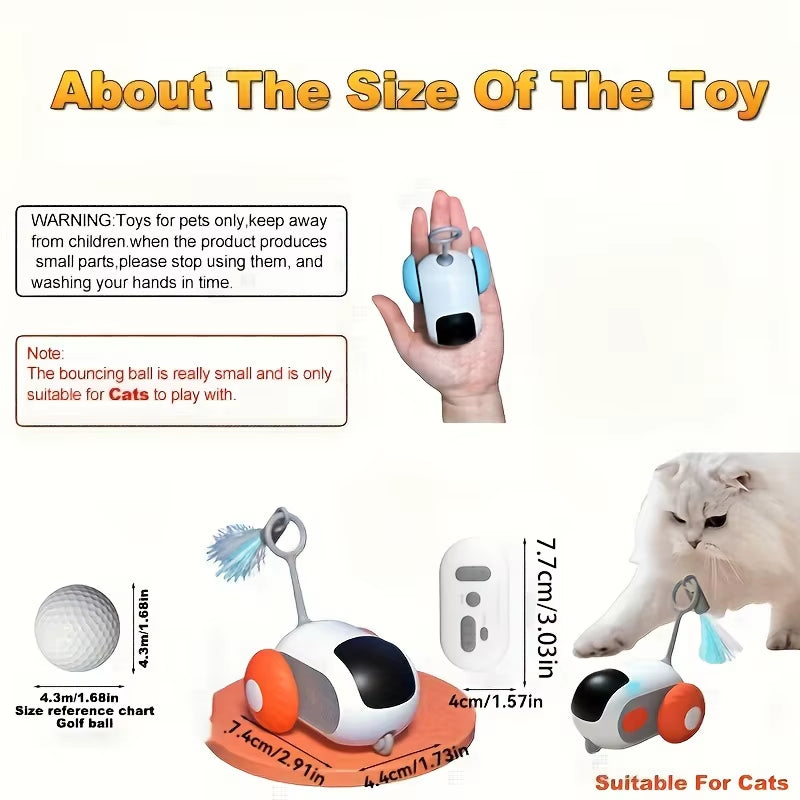 🐾 🚀 Turbo Tail 2.0 – Interactive Remote Control Cat Toy ✨