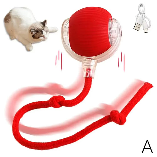 Interactive Toy Cat Toys Interactive Cat Rolling Ball Hyper Drive Accessories for Cats Birdsong Motion Activated Sensor Cat'S