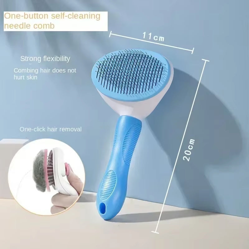 Cats and Dog Hair Removal Brushes Dogs Anti-Slip Pet Grooming Brushes Comb for Dog Puppy Hair Care Supplies Brush for Cats Home