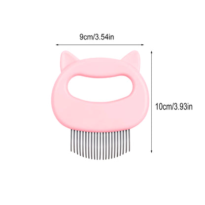 Cat Comb Massage Brush Kitten Shaped Hair Removal Comb for Cats Dog Hair Comb Large Dog Fleas Cleaning Beauty Pet Grooming Tool