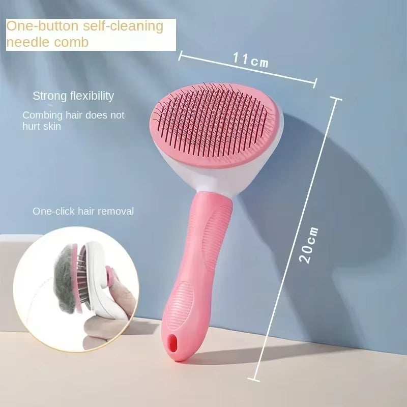 Cats and Dog Hair Removal Brushes Dogs Anti-Slip Pet Grooming Brushes Comb for Dog Puppy Hair Care Supplies Brush for Cats Home