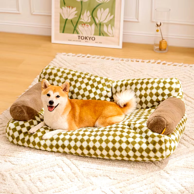 🐾 Luxury Dog & Cat Bed – Ultra-Soft, Cozy Sofa-Style Pet Nest for Winter Warmth 💤❄️