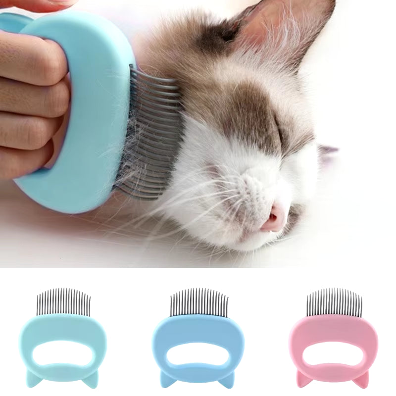 Cat Comb Massage Brush Kitten Shaped Hair Removal Comb for Cats Dog Hair Comb Large Dog Fleas Cleaning Beauty Pet Grooming Tool