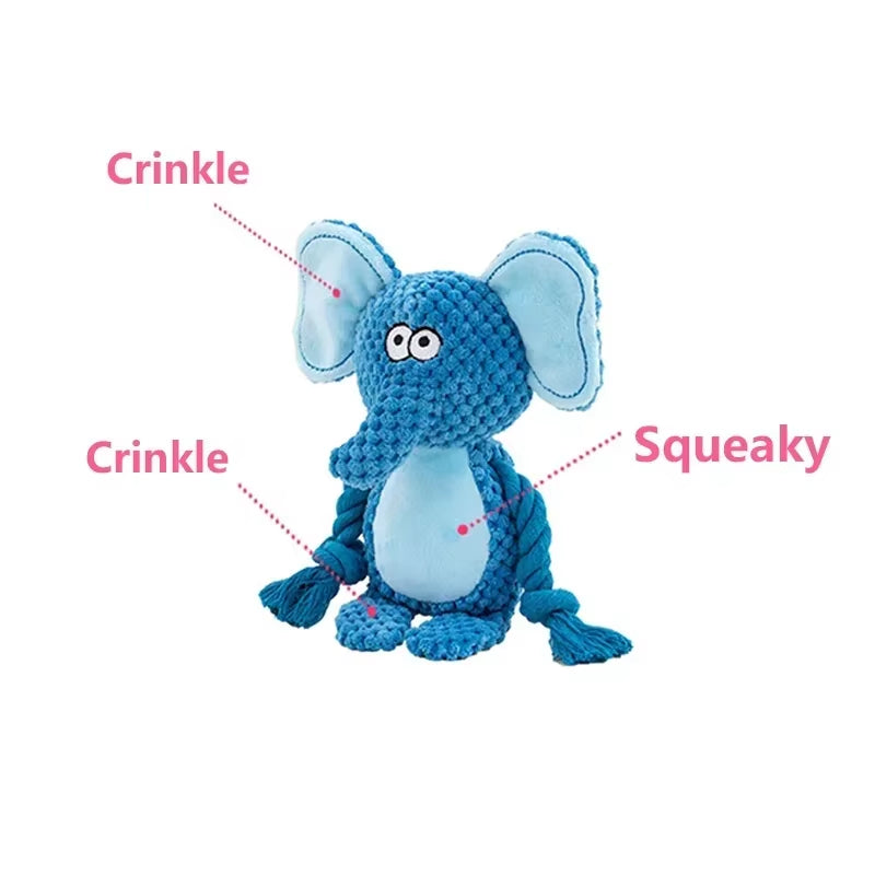 🧸 Durable Squeaky Plush Dog Toy – Fun & Chew-Friendly for All Dogs 🐾🎉 Select your fav ChewAnimal