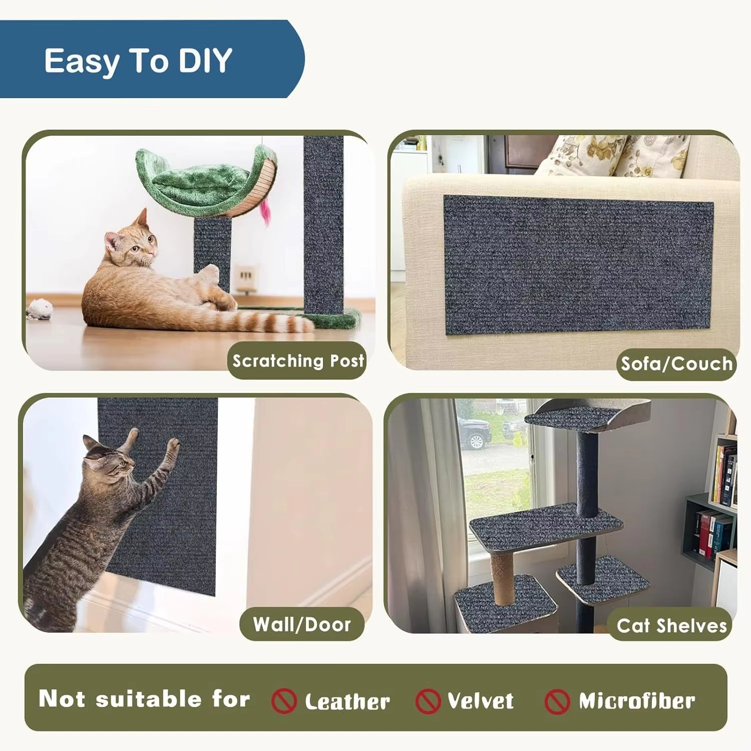 MULTIFUNCTIONAL CAT SCRATCHING CARPET