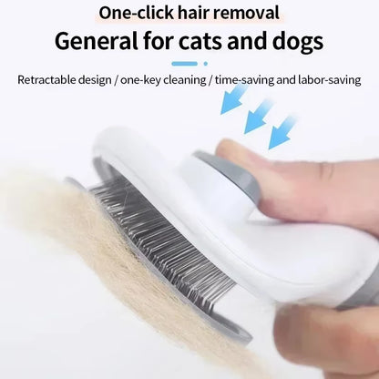 Cats and Dog Hair Removal Brushes Dogs Anti-Slip Pet Grooming Brushes Comb for Dog Puppy Hair Care Supplies Brush for Cats Home