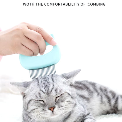 Cat Comb Massage Brush Kitten Shaped Hair Removal Comb for Cats Dog Hair Comb Large Dog Fleas Cleaning Beauty Pet Grooming Tool