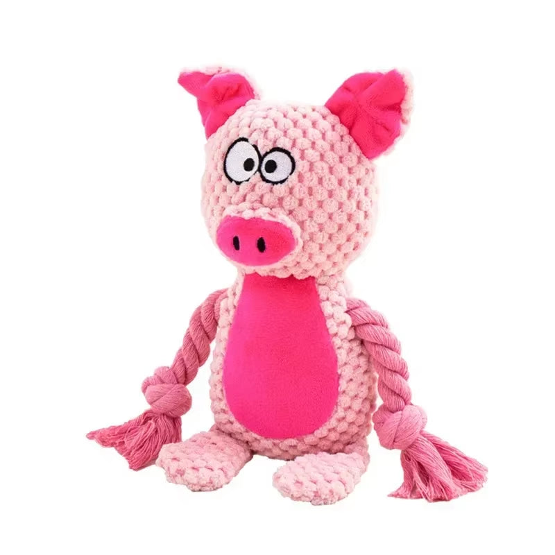 🧸 Durable Squeaky Plush Dog Toy – Fun & Chew-Friendly for All Dogs 🐾🎉 Select your fav ChewAnimal